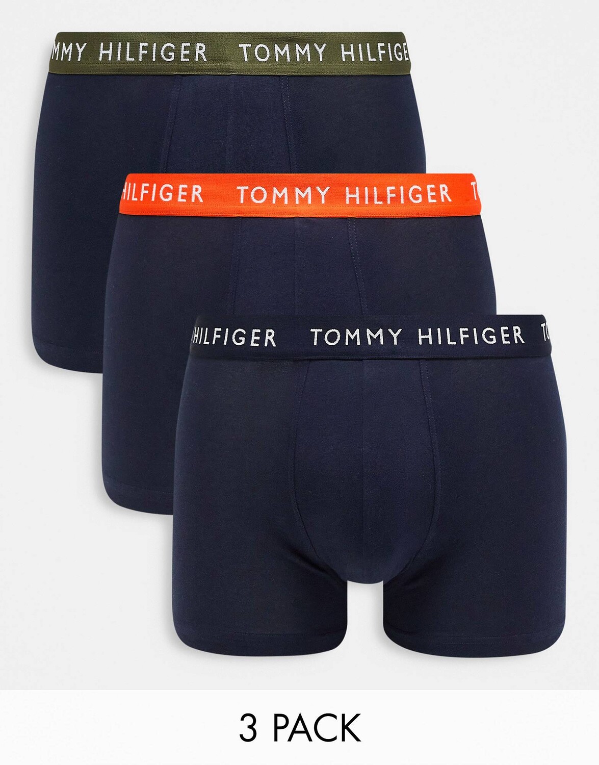 Набор из 3 трусов Tommy Hilfiger темно-синего цвета с поясом цвета хаки, оранжевого и синего
Набор из 3 трусов Tommy Hilfiger темно-синего цвета с поясом цвета хаки, оранжевого и синего