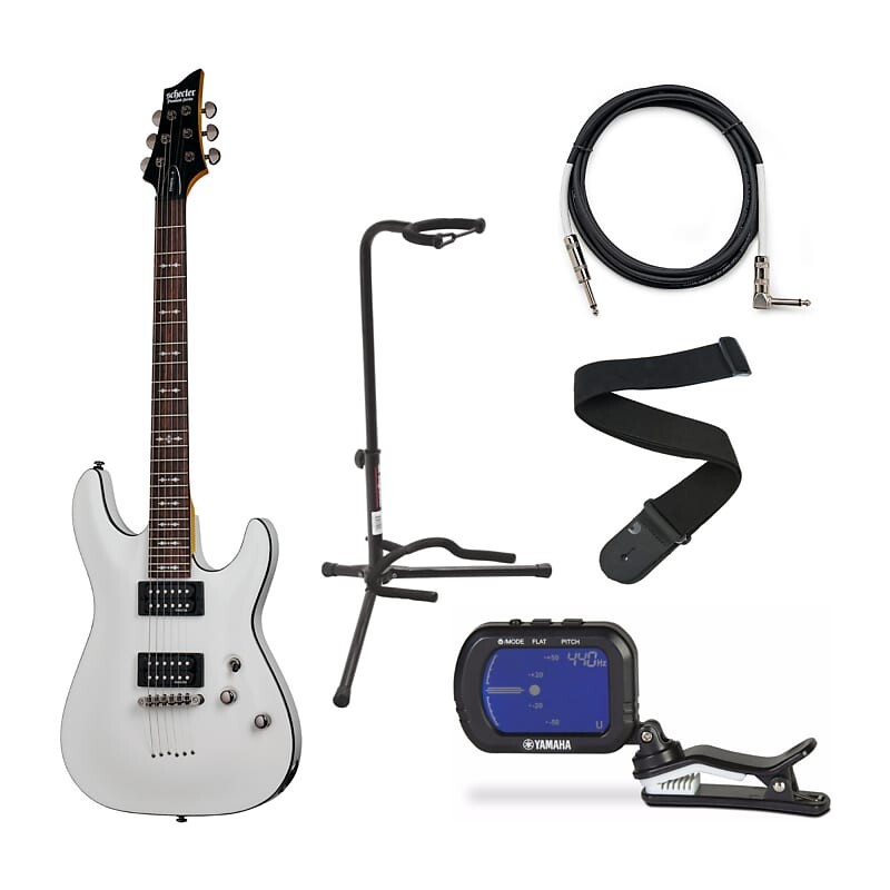 6-струнная электрогитара Schecter Omen-6 (праворукая, винтажная белая) в комплекте с хроматическим тюнером Clip-On, штативом для гитары, гитарным кабелем и гитарным ремнем Schecter Omen-6
6-струнная электрогитара Schecter Omen-6 (праворукая, винтажная белая) в комплекте с хроматическим тюнером Clip-On, штативом для гитары, гитарным кабелем и гитарным ремнем Schecter Omen-6