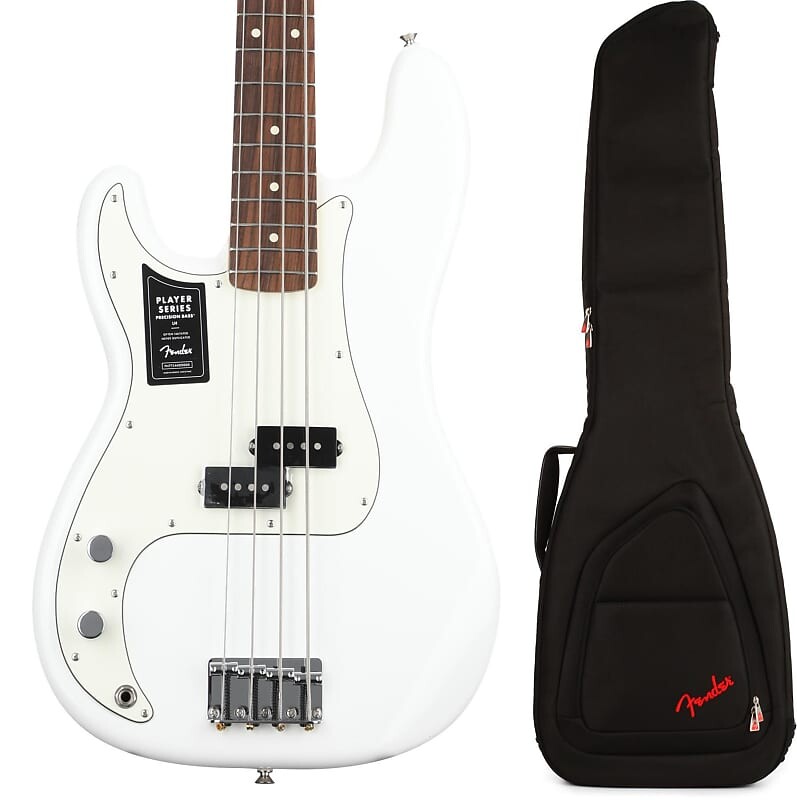 Бас-гитара Fender Player Precision Bass для левшей — полярно-белый с накладкой на гриф Pau Ferro и сумкой для электробаса Fender FB620 — черный 0149823515=1 0991522406=1
Бас-гитара Fender Player Precision Bass для левшей — полярно-белый с накладкой на гриф Pau Ferro и сумкой для электробаса Fender FB620 — черный 0149823515=1 0991522406=1