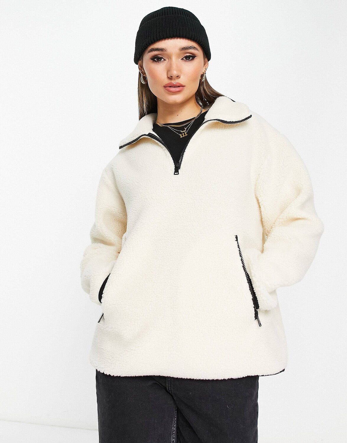 Овсяная флисовая куртка ASOS DESIGN на молнии до половины с контрастной деталью, Серый
Овсяная флисовая куртка ASOS DESIGN на молнии до половины с контрастной деталью, Серый