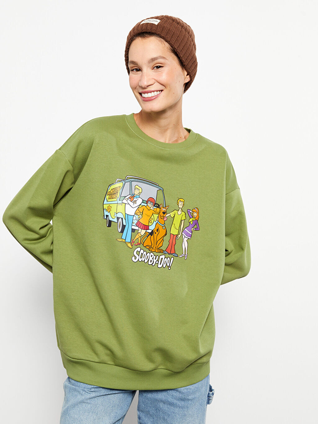 Женская толстовка с длинным рукавом и принтом Scooby Doo с круглым вырезом LCW Casual, Зеленый
Женская толстовка с длинным рукавом и принтом Scooby Doo с круглым вырезом LCW Casual, Зеленый