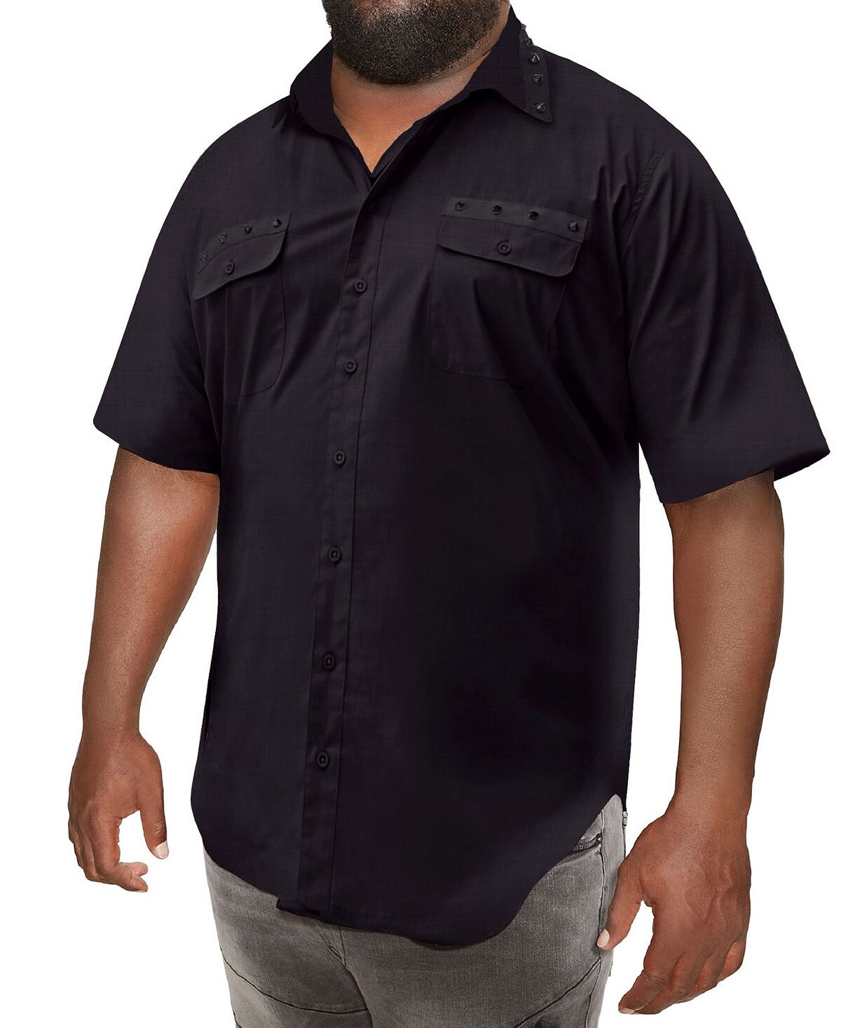 Мужская рубашка с короткими рукавами big and tall spike trim Mvp Collections By Mo Vaughn Productions
Мужская рубашка с короткими рукавами big and tall spike trim Mvp Collections By Mo Vaughn Productions