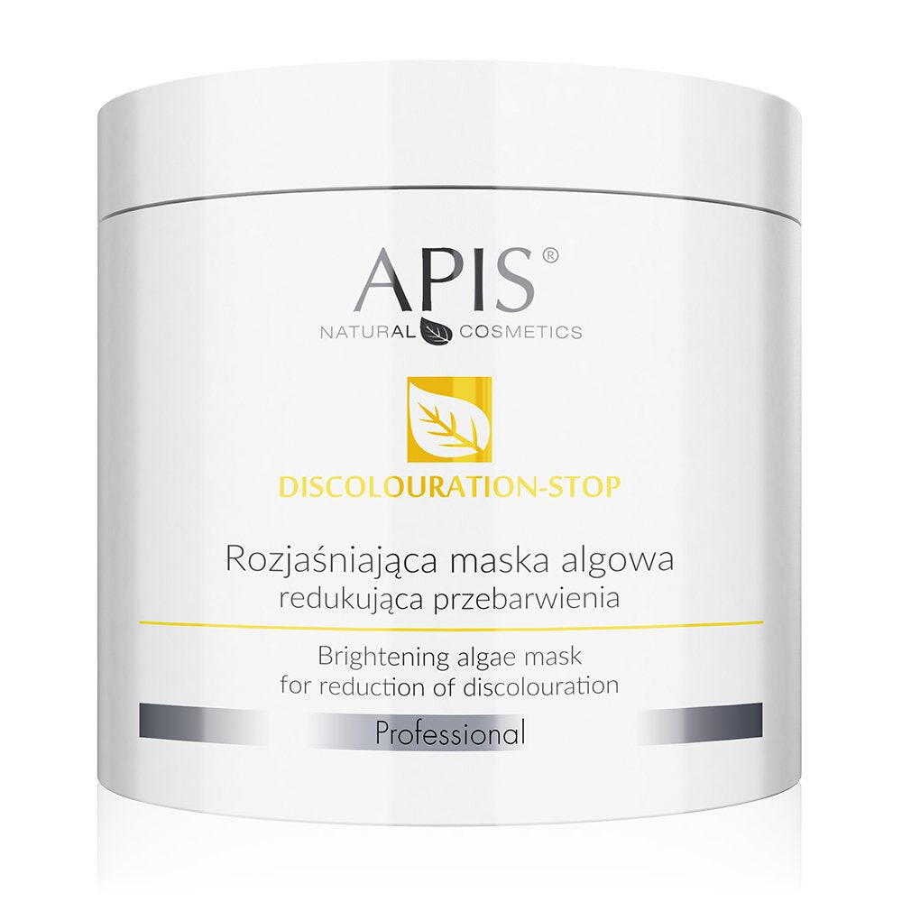 APIS Discoloration-Stop осветляющая маска из водорослей, уменьшающая обесцвечивание 200г
APIS Discoloration-Stop осветляющая маска из водорослей, уменьшающая обесцвечивание 200г