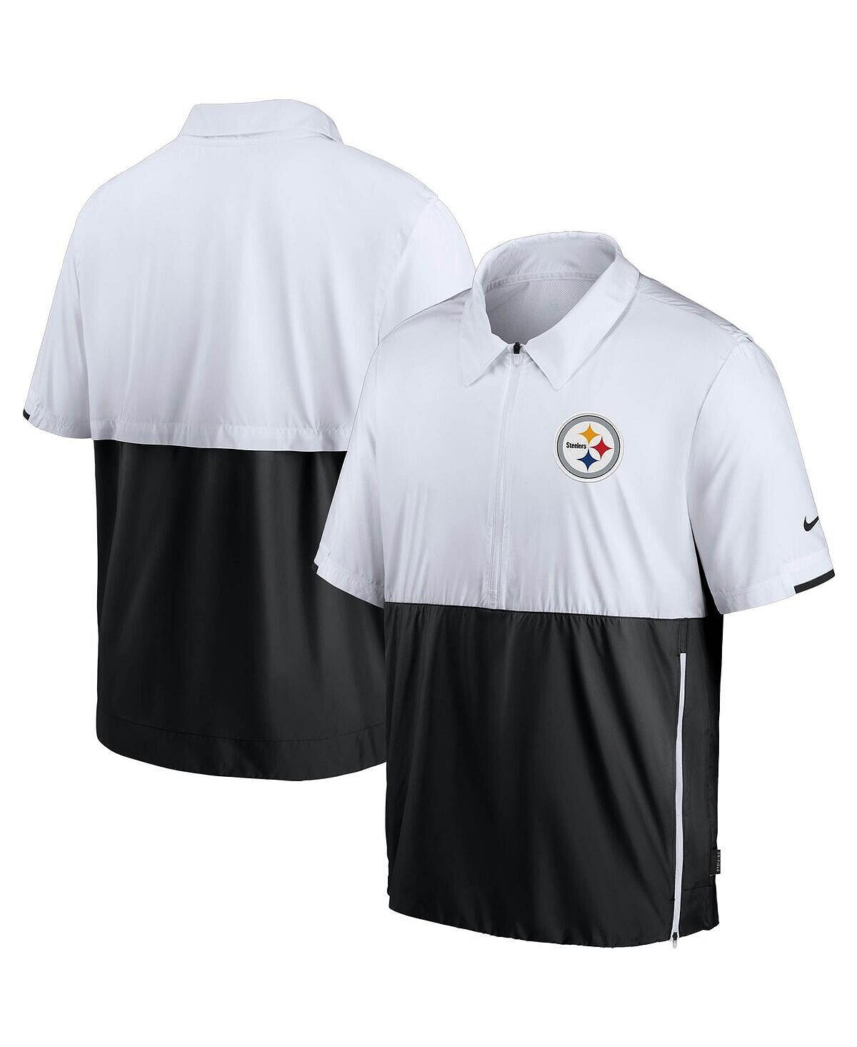 Мужская бело-черная куртка pittsburgh steelers sideline coaches с коротким рукавом и молнией до половины Nike, мульти, Черный
Мужская бело-черная куртка pittsburgh steelers sideline coaches с коротким рукавом и молнией до половины Nike, мульти, Черный