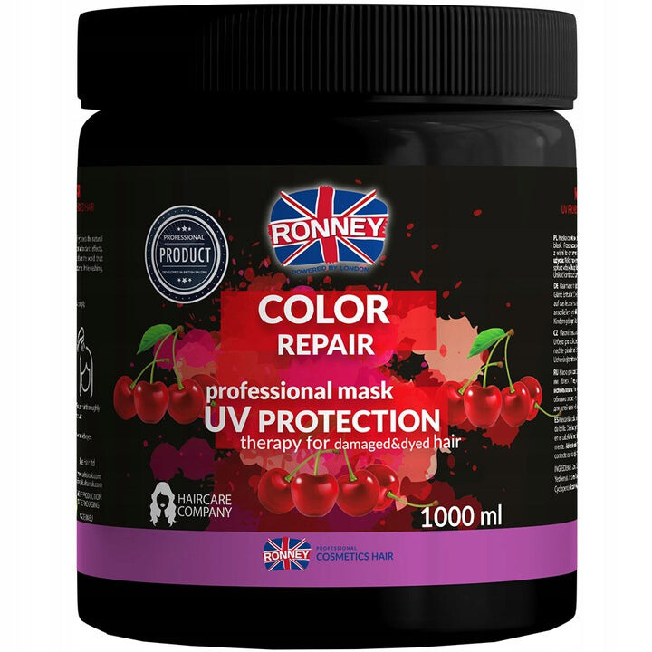 Ronney Color Repair Professional Mask UV Protection Маска для защиты цвета с экстрактом вишни 1000мл
Ronney Color Repair Professional Mask UV Protection Маска для защиты цвета с экстрактом вишни 1000мл