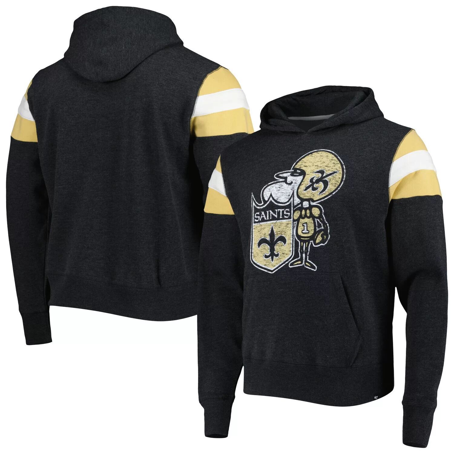 Мужской черный пуловер с капюшоном New Orleans Saints Legacy Premier Nico '47
Мужской черный пуловер с капюшоном New Orleans Saints Legacy Premier Nico '47
