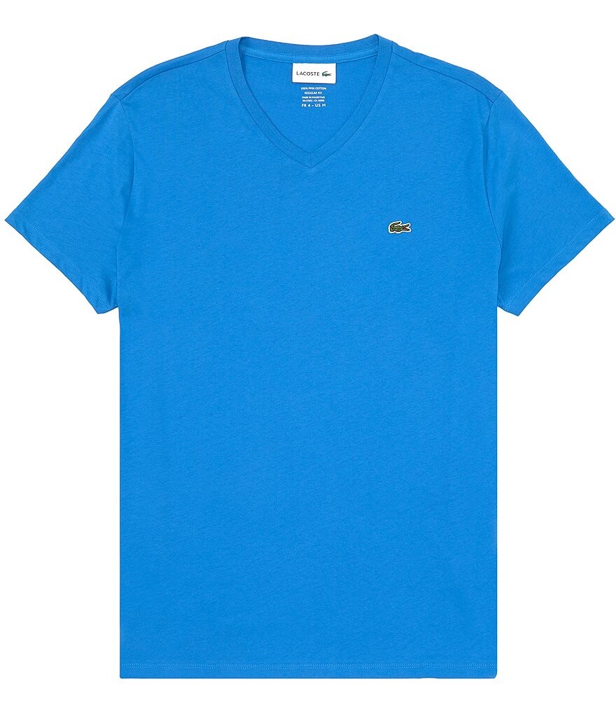 Хлопковая футболка Lacoste Pima с короткими рукавами и v-образным вырезом, мультиколор
Хлопковая футболка Lacoste Pima с короткими рукавами и v-образным вырезом, мультиколор