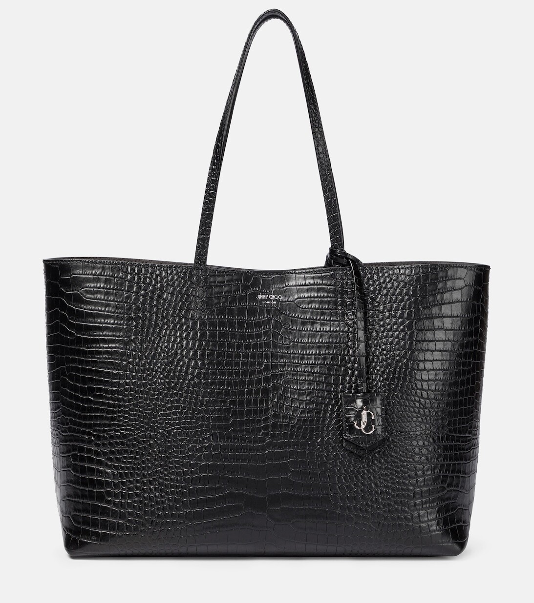 Сумка с короткими ручками Nine2Five Medium из кожи с эффектом крокодила Jimmy Choo, черный
Сумка с короткими ручками Nine2Five Medium из кожи с эффектом крокодила Jimmy Choo, черный