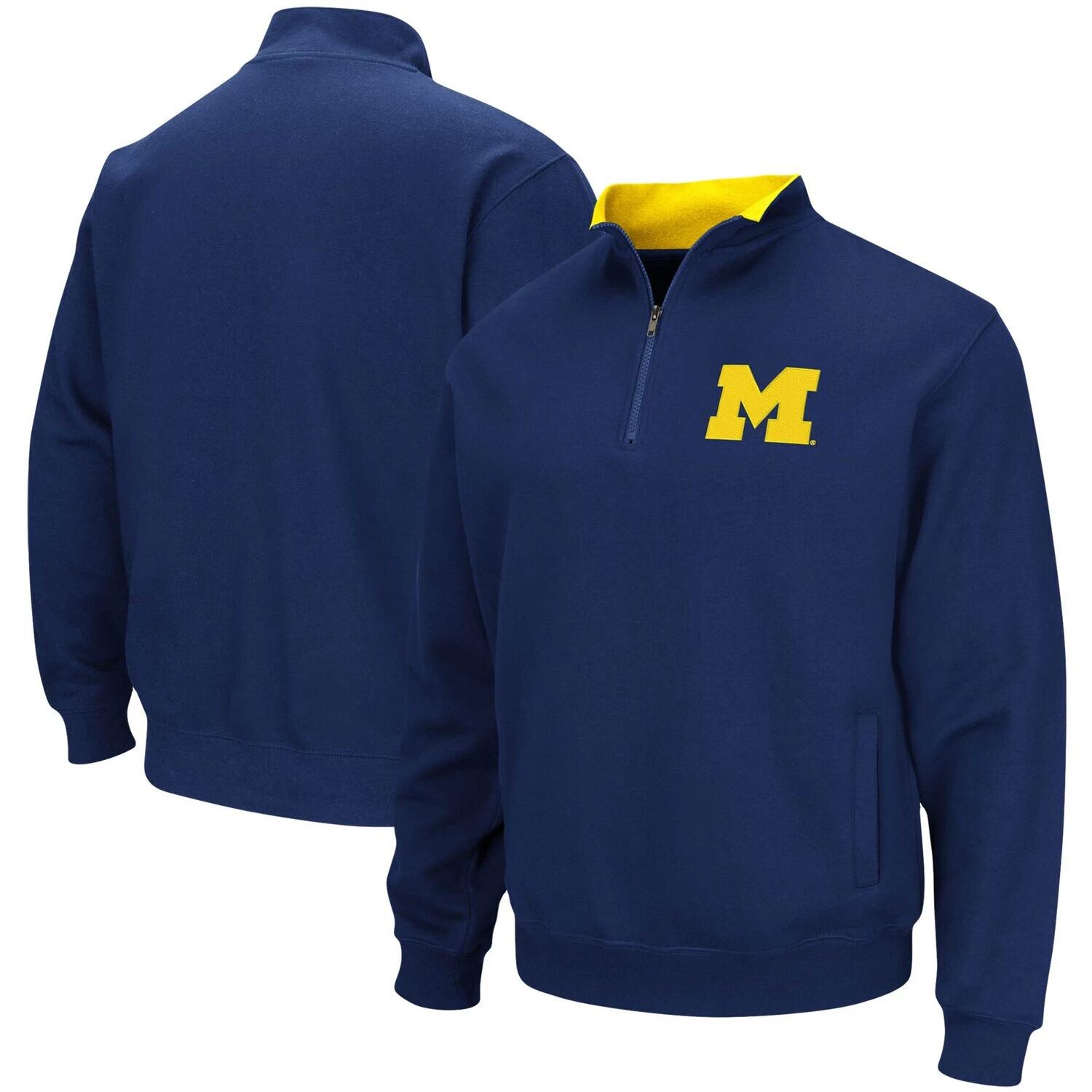 Мужская темно-синяя куртка с молнией четверти Michigan Wolverines Big & Tall Tortugas Colosseum, Синий
Мужская темно-синяя куртка с молнией четверти Michigan Wolverines Big & Tall Tortugas Colosseum, Синий
