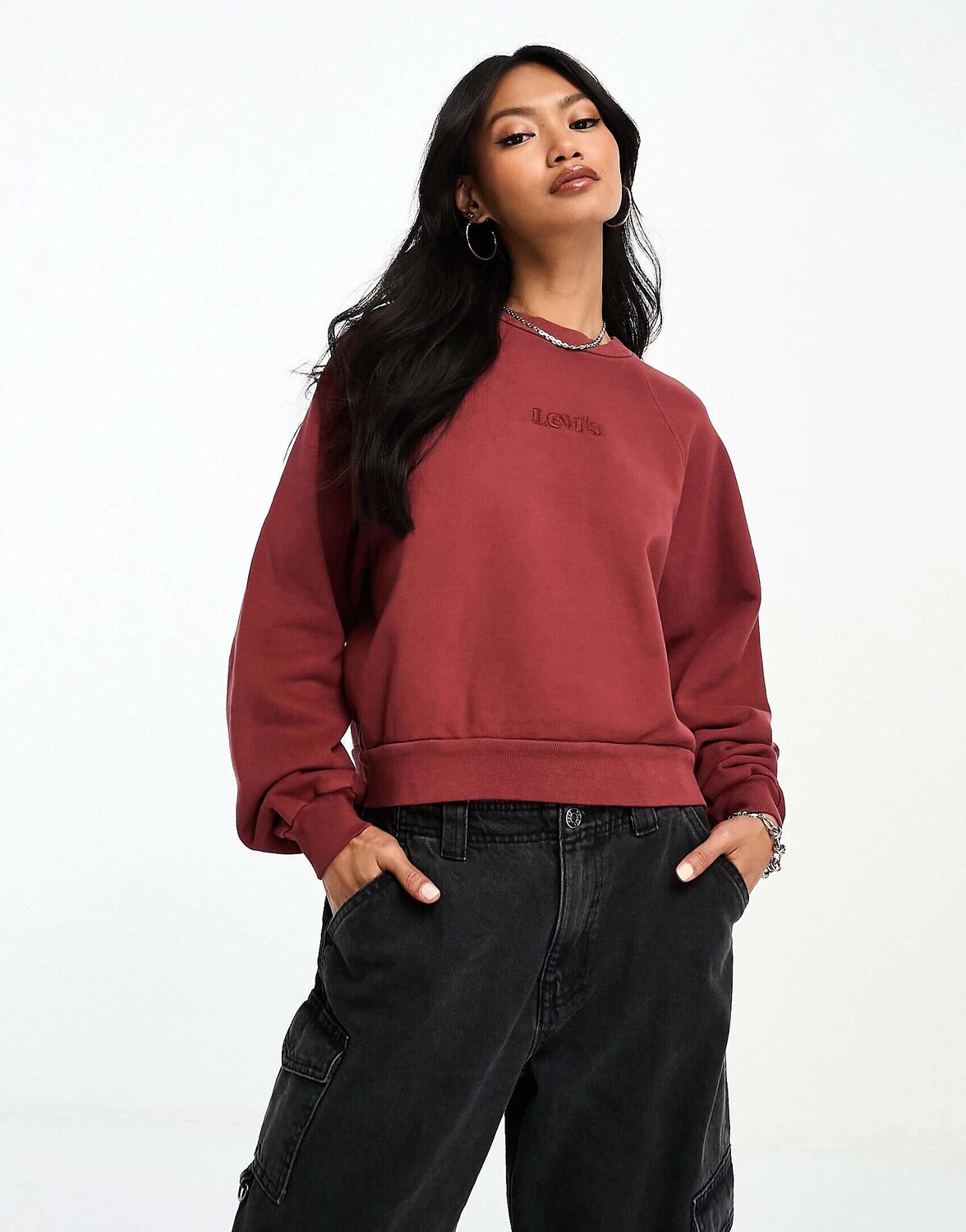 Винтажная толстовка Levi's с круглым вырезом реглан коричневого цвета, окрашенная в одежду маренового цвета, Коричневый
Винтажная толстовка Levi's с круглым вырезом реглан коричневого цвета, окрашенная в одежду маренового цвета, Коричневый