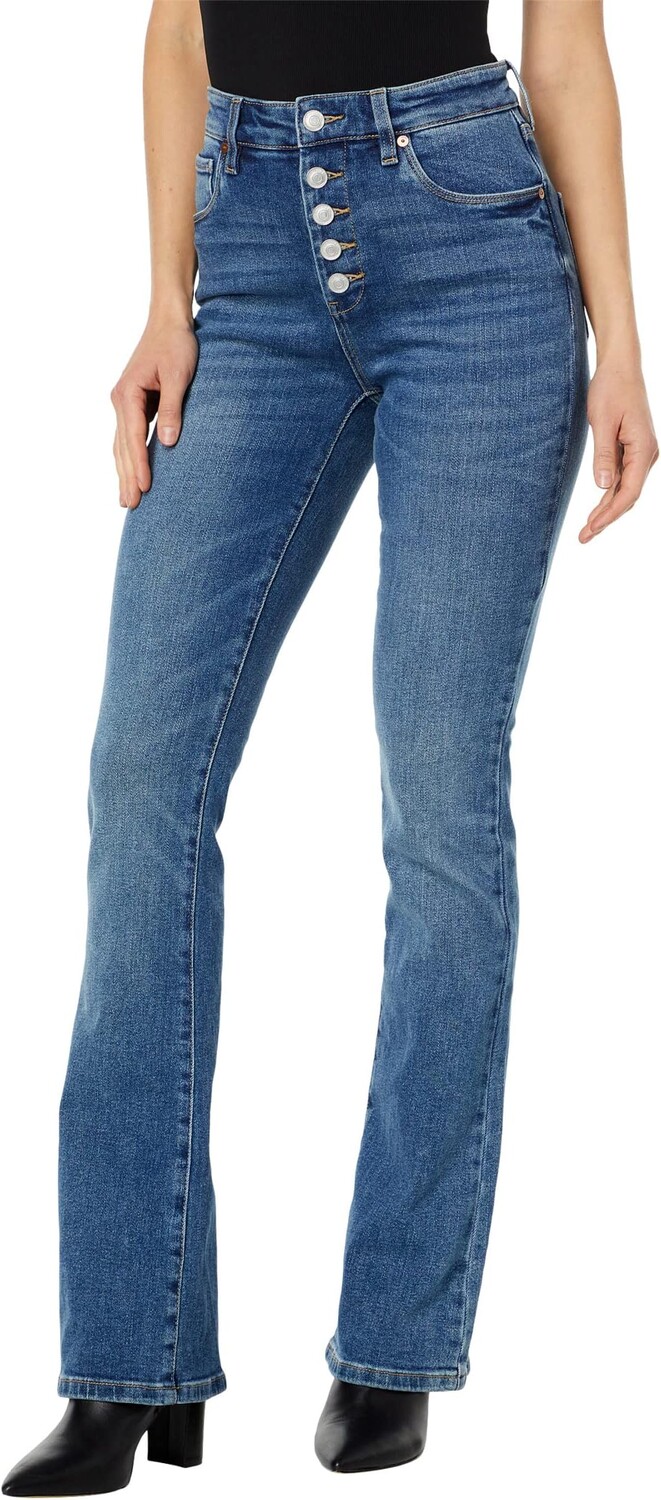 Джинсы The Hoyt Mini Bootcut Jeans w/ Exposed Button Fly in Making History Blank NYC, синий
Джинсы The Hoyt Mini Bootcut Jeans w/ Exposed Button Fly in Making History Blank NYC, синий