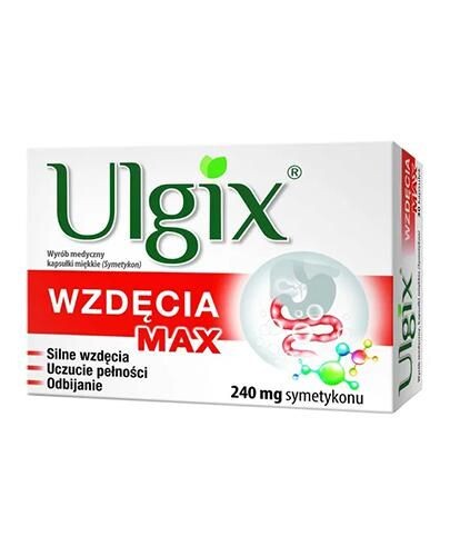 Ulgix Wzdęcia Max Kapsułki препарат, уменьшающий метеоризм и поддерживающий пищеварение, 30 шт.
Ulgix Wzdęcia Max Kapsułki препарат, уменьшающий метеоризм и поддерживающий пищеварение, 30 шт.