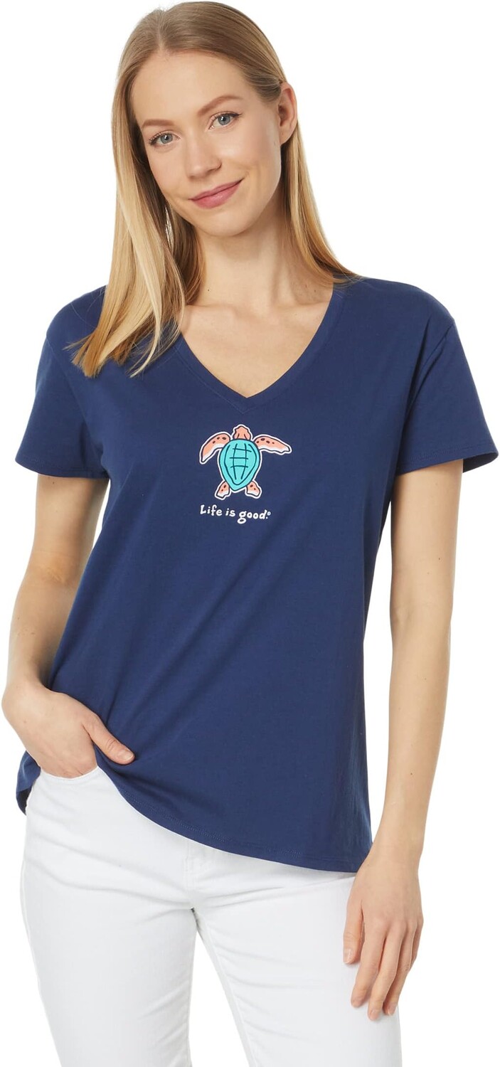 Футболка Life is Good Women's Sea Turtle Snuggle Up Relaxed Sleep Vee, цвет Darkest Blue 2
Футболка Life is Good Women's Sea Turtle Snuggle Up Relaxed Sleep Vee, цвет Darkest Blue 2