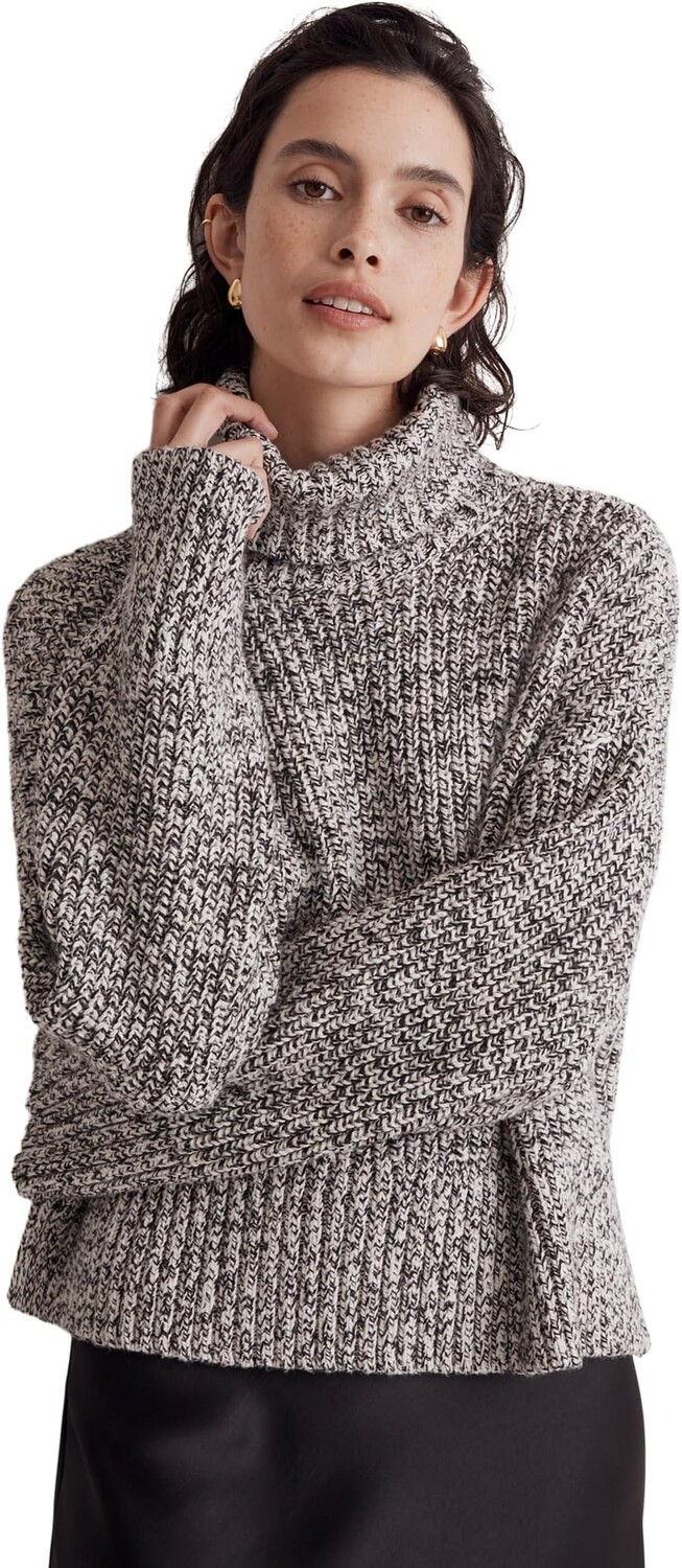 Свитер с воротником-стойкой в широкую рубчику с узором Marled Madewell, цвет Marled Cookies & Cream
Свитер с воротником-стойкой в широкую рубчику с узором Marled Madewell, цвет Marled Cookies & Cream