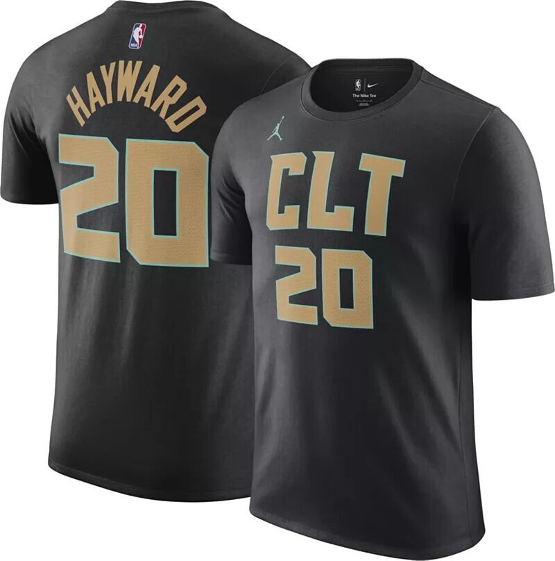 Мужская черная хлопковая футболка Jordan City Edition 2022-23 Charlotte Hornets Gordon Hayward #20 Nike
Мужская черная хлопковая футболка Jordan City Edition 2022-23 Charlotte Hornets Gordon Hayward #20 Nike