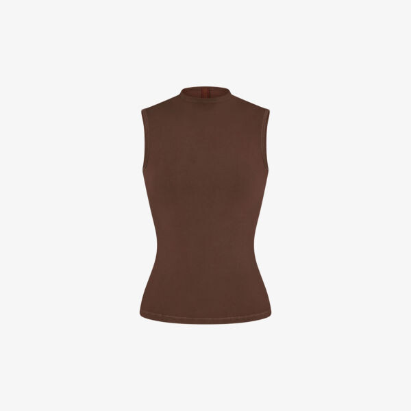Футболка New Vintage с высоким воротником из эластичного хлопка Skims, цвет cocoa
Футболка New Vintage с высоким воротником из эластичного хлопка Skims, цвет cocoa