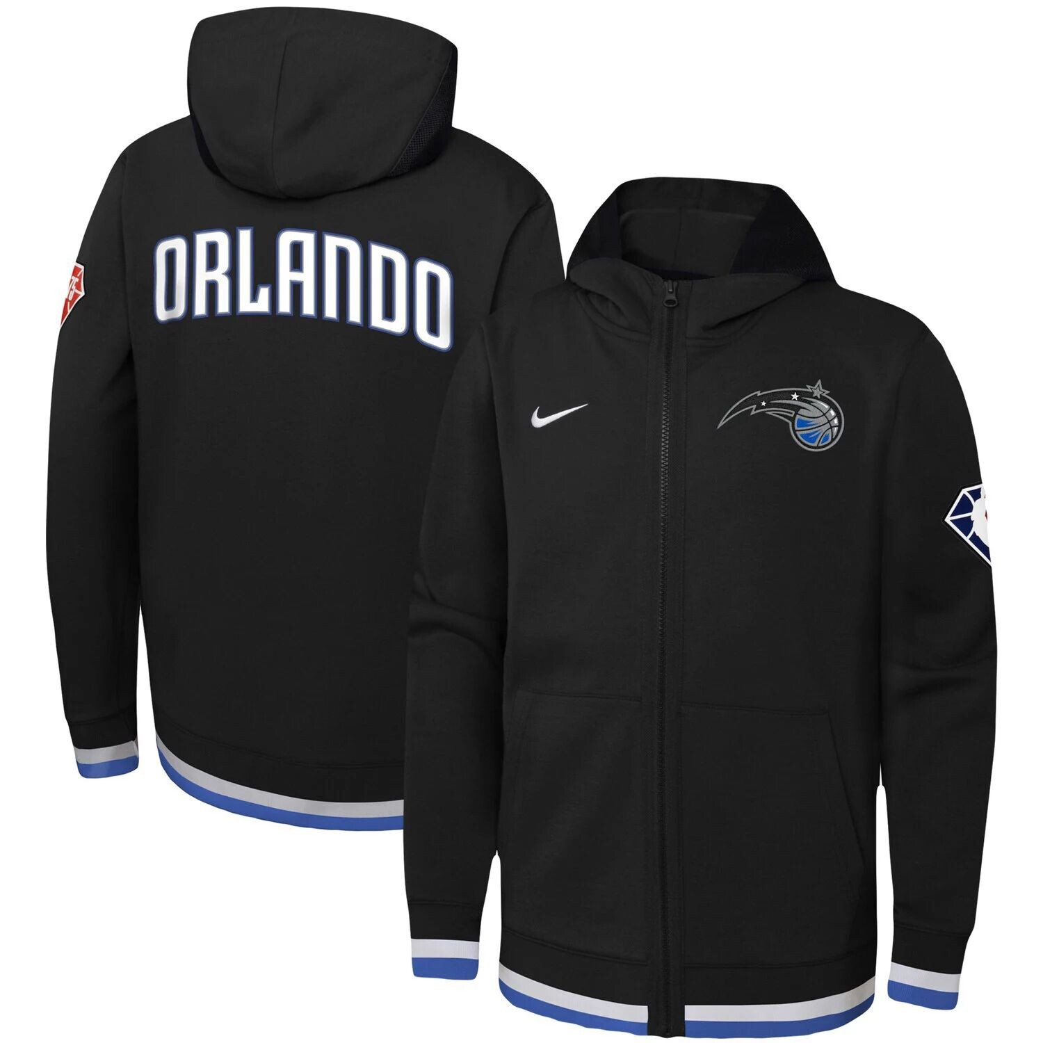 Молодежная худи с молнией во всю длину черного цвета Nike Orlando Magic Logo Showtime Performance Nike
Молодежная худи с молнией во всю длину черного цвета Nike Orlando Magic Logo Showtime Performance Nike