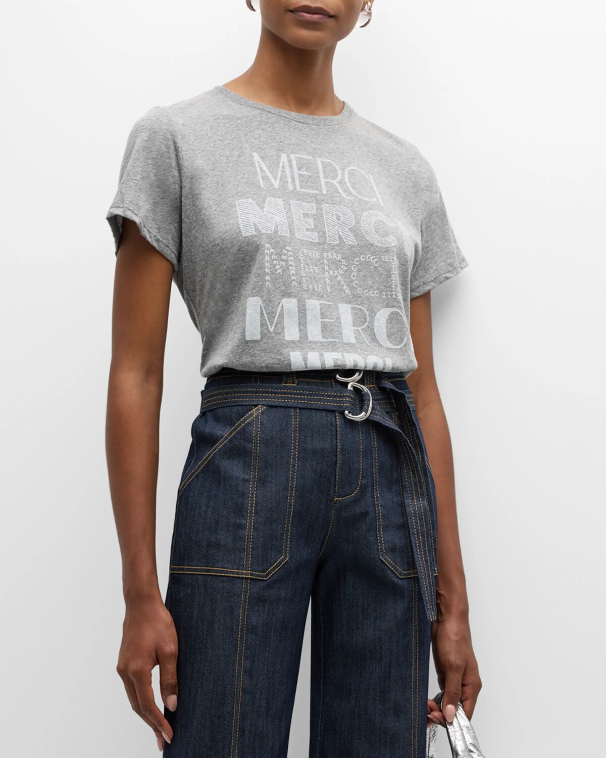 Футболка с короткими рукавами и принтом Multi Merci Cinq a Sept, цвет Heather Grey/Wh
Футболка с короткими рукавами и принтом Multi Merci Cinq a Sept, цвет Heather Grey/Wh