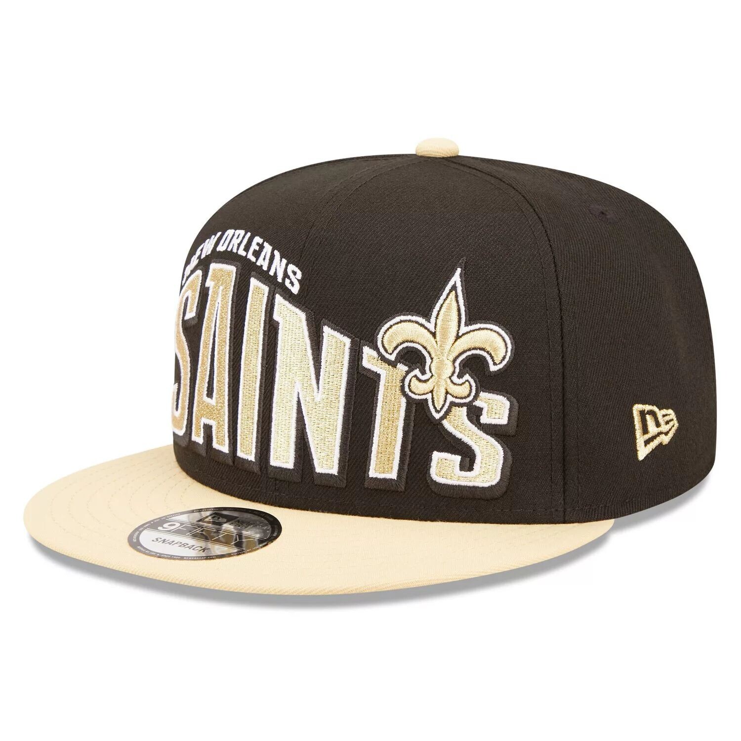 Мужская кепка New Era черного/золотого цвета New Orleans Saints Wordmark Flow 9FIFTY Snapback
Мужская кепка New Era черного/золотого цвета New Orleans Saints Wordmark Flow 9FIFTY Snapback