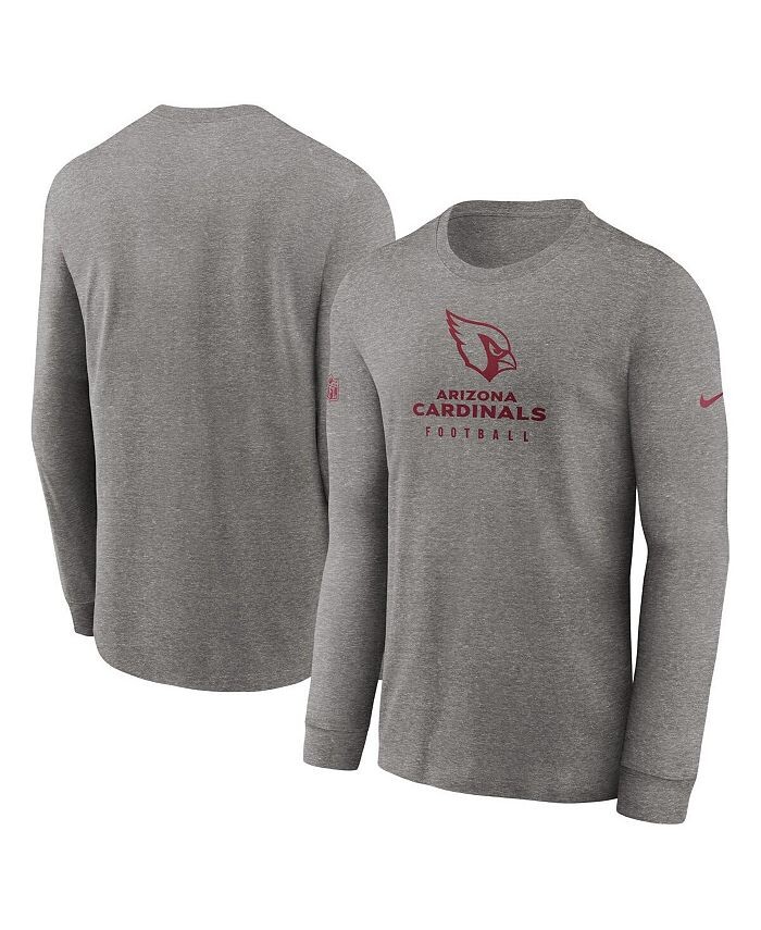 Мужская футболка с длинным рукавом Heather Grey Arizona Cardinals Sideline Performance Nike, серый
Мужская футболка с длинным рукавом Heather Grey Arizona Cardinals Sideline Performance Nike, серый