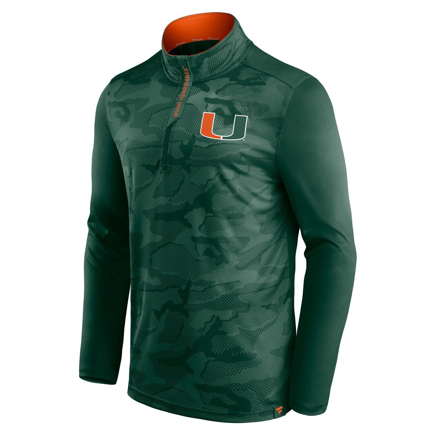 Мужская фирменная зеленая куртка Miami Hurricanes Depth Chart с камуфляжной жаккардовой молнией на четверть молнии Fanatics
Мужская фирменная зеленая куртка Miami Hurricanes Depth Chart с камуфляжной жаккардовой молнией на четверть молнии Fanatics