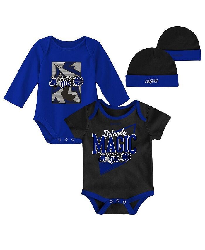 Классические боди из твердой древесины черного и синего цвета Orlando Magic из трех предметов для новорожденных и вязаная шапка с манжетами Mitchell & Ness, черный/синий
Классические боди из твердой древесины черного и синего цвета Orlando Magic из трех предметов для новорожденных и вязаная шапка с манжетами Mitchell & Ness, черный/синий