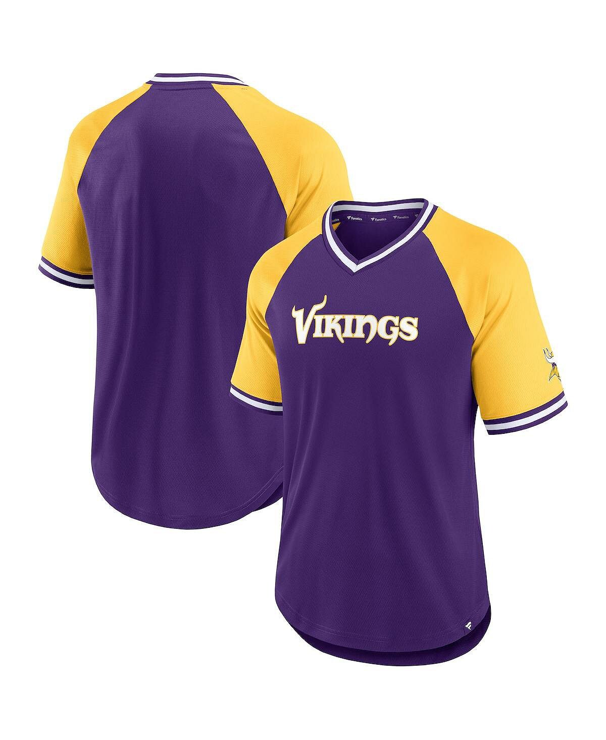 Мужская фиолетово-золотая фирменная футболка minnesota vikings second wind с v-образным вырезом реглан Fanatics, мульти
Мужская фиолетово-золотая фирменная футболка minnesota vikings second wind с v-образным вырезом реглан Fanatics, мульти