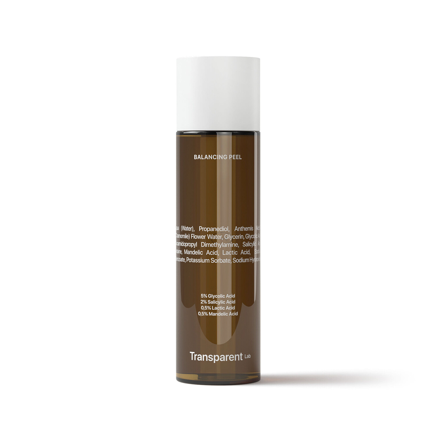 Transparent Lab Balancing Peel отшелушивающий тоник для лица с гликолевой кислотой 5%, 120 мл
Transparent Lab Balancing Peel отшелушивающий тоник для лица с гликолевой кислотой 5%, 120 мл