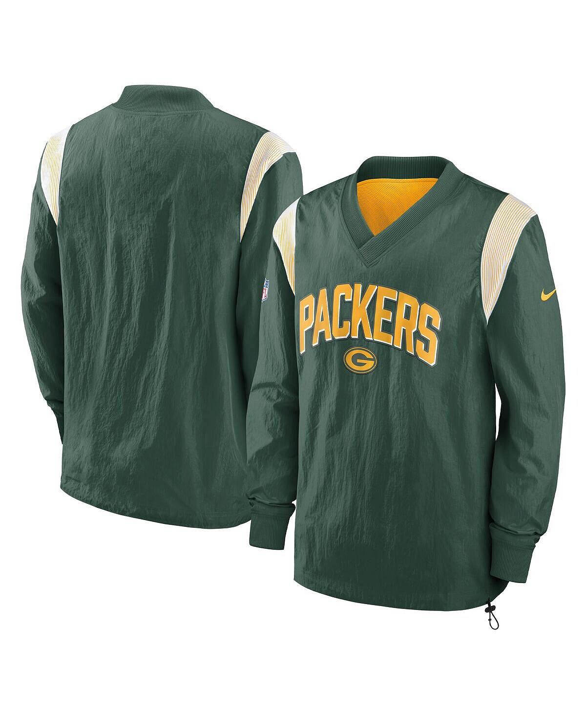 Мужская куртка-ветровка green green bay packers sideline athletic stack с v-образным вырезом Nike, зеленый
Мужская куртка-ветровка green green bay packers sideline athletic stack с v-образным вырезом Nike, зеленый