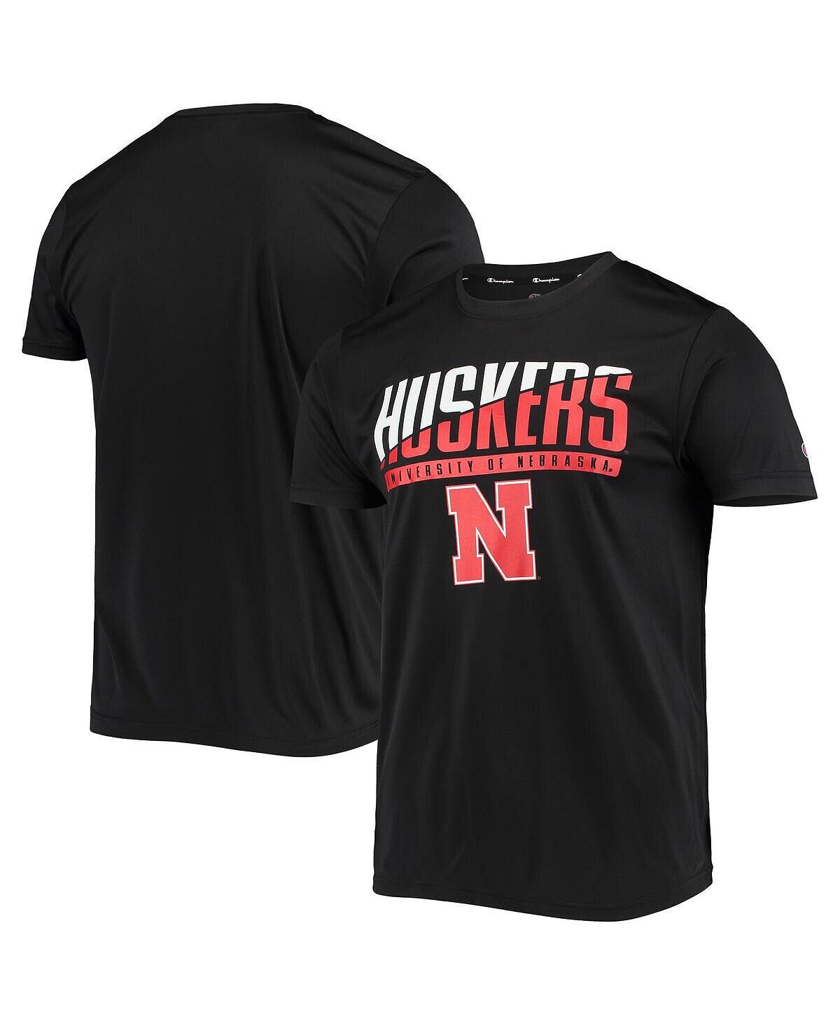 Мужская черная футболка nebraska huskers team с надписью slash Champion, черный
Мужская черная футболка nebraska huskers team с надписью slash Champion, черный