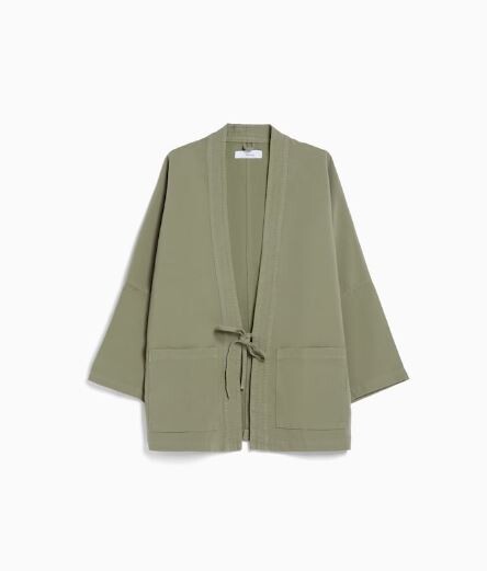 Кимоно с длинными рукавами и карманами Bershka Long Sleeve With Pockets, светло-зеленый
Кимоно с длинными рукавами и карманами Bershka Long Sleeve With Pockets, светло-зеленый
