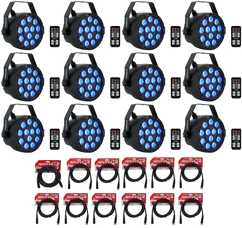 (12) Rockville RockPAR TRI LED RGB Black DMX Par Wash DJ + Пульты + Кабели (12) ROCKPAR TRI BLACK+RDX3M25+RDX3M10
(12) Rockville RockPAR TRI LED RGB Black DMX Par Wash DJ + Пульты + Кабели (12) ROCKPAR TRI BLACK+RDX3M25+RDX3M10