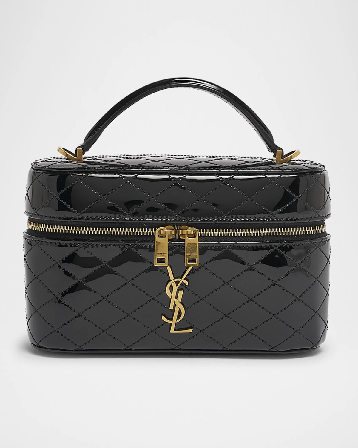 Сумка Vanity YSL с верхней ручкой из стеганой лакированной кожи Saint Laurent, черный
Сумка Vanity YSL с верхней ручкой из стеганой лакированной кожи Saint Laurent, черный