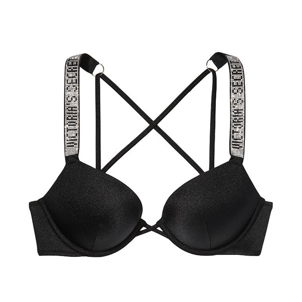 Верх от купальника Victoria's Secret Swim Shine Strap Bombshell Add-2-Cups Push-Up Bikini, чёрный
Верх от купальника Victoria's Secret Swim Shine Strap Bombshell Add-2-Cups Push-Up Bikini, чёрный