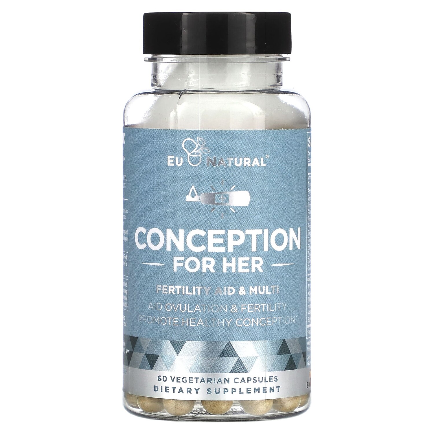 Conception for Her, мультивитамины для поддержки женской фертильности, 60 вегетарианских капсул, Eu Natural
Conception for Her, мультивитамины для поддержки женской фертильности, 60 вегетарианских капсул, Eu Natural
