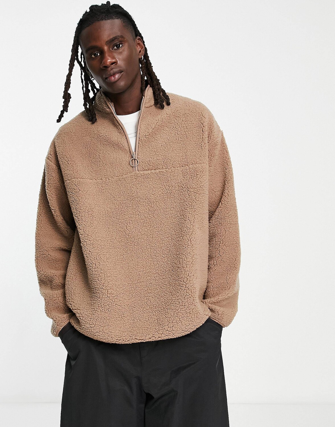 Коричневая толстовка оверсайз с молнией до середины бедра ASOS DESIGN, Коричневый
Коричневая толстовка оверсайз с молнией до середины бедра ASOS DESIGN, Коричневый
