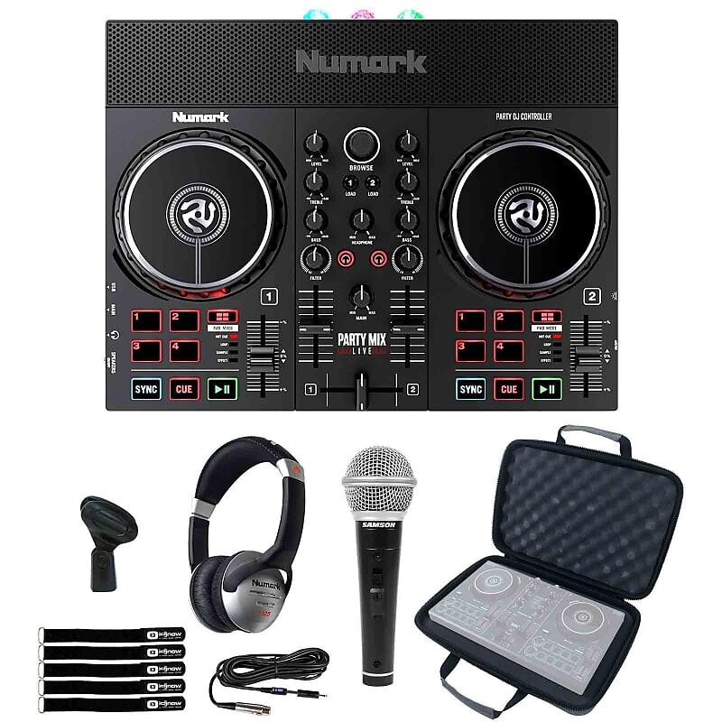 Numark Party Mix Live Встроенное световое шоу и динамики DJ-контроллер с футляром и микрофоном Numark Party Mix Live Built In Light Show & Speakers DJ Controller w Case & Mic
Numark Party Mix Live Встроенное световое шоу и динамики DJ-контроллер с футляром и микрофоном Numark Party Mix Live Built In Light Show & Speakers DJ Controller w Case & Mic