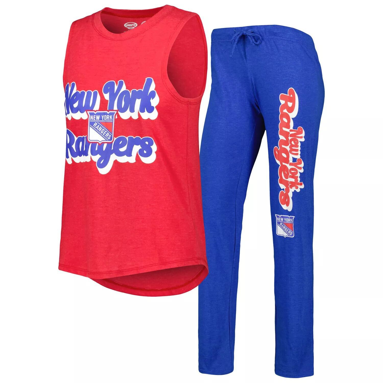 Женский спортивный красный/синий комплект для сна New York Rangers Meter Muscle Майка и брюки Concepts
Женский спортивный красный/синий комплект для сна New York Rangers Meter Muscle Майка и брюки Concepts