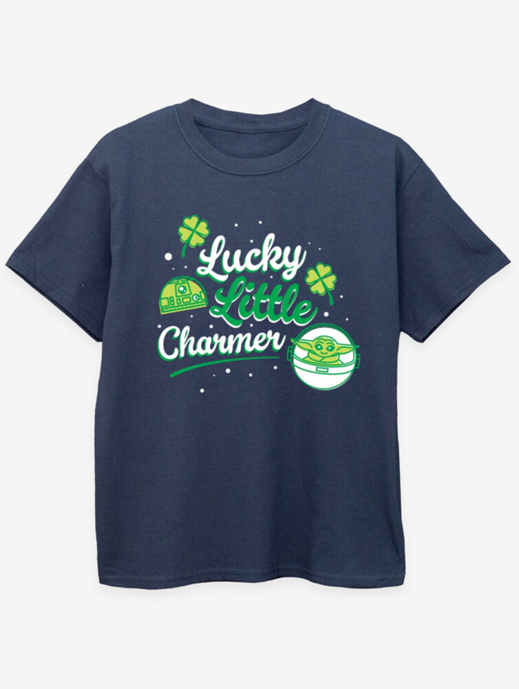 Детская темно-синяя футболка NW2 Star Wars Mandalorian St Patrick's Day Charmer George., нави
Детская темно-синяя футболка NW2 Star Wars Mandalorian St Patrick's Day Charmer George., нави