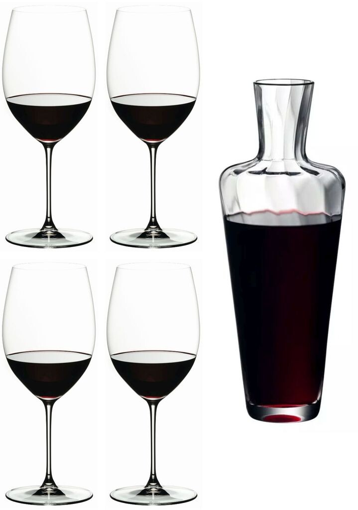 Набор бокалов для красного вина Riedel Veritas - Каберне/Мерло - 4 предмета с графином Mosel
Набор бокалов для красного вина Riedel Veritas - Каберне/Мерло - 4 предмета с графином Mosel
