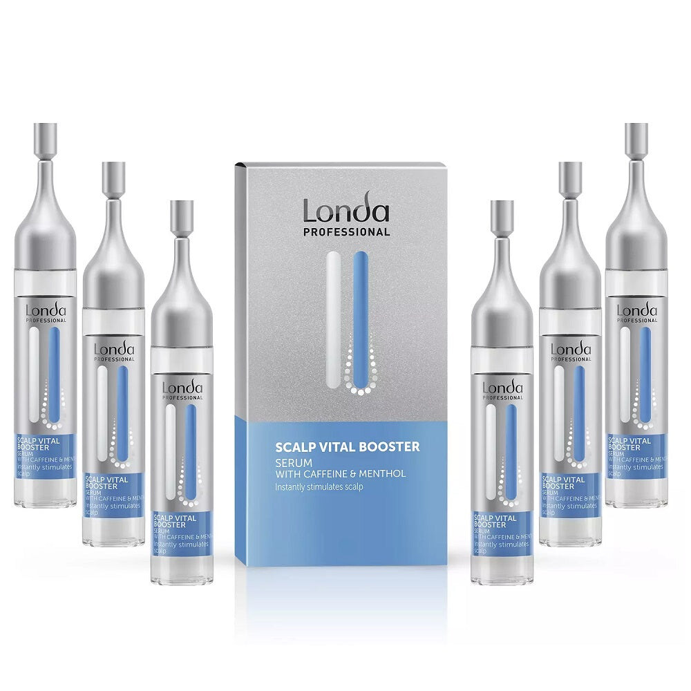 Londa Professional Scalp Vital Booster Serum укрепляющая сыворотка, стимулирующая кожу головы 6x9 мл
Londa Professional Scalp Vital Booster Serum укрепляющая сыворотка, стимулирующая кожу головы 6x9 мл