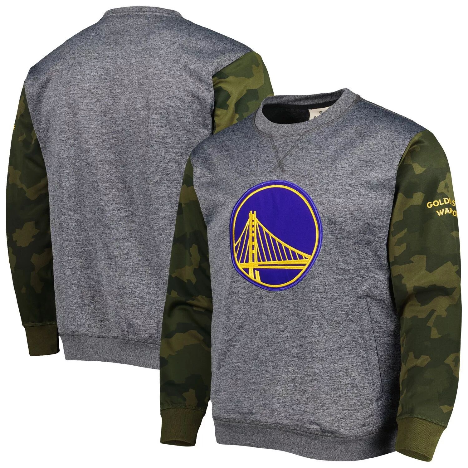 Мужской свитшот с камуфляжной прошивкой и фирменным логотипом Heather Charcoal Golden State Warriors Fanatics
Мужской свитшот с камуфляжной прошивкой и фирменным логотипом Heather Charcoal Golden State Warriors Fanatics
