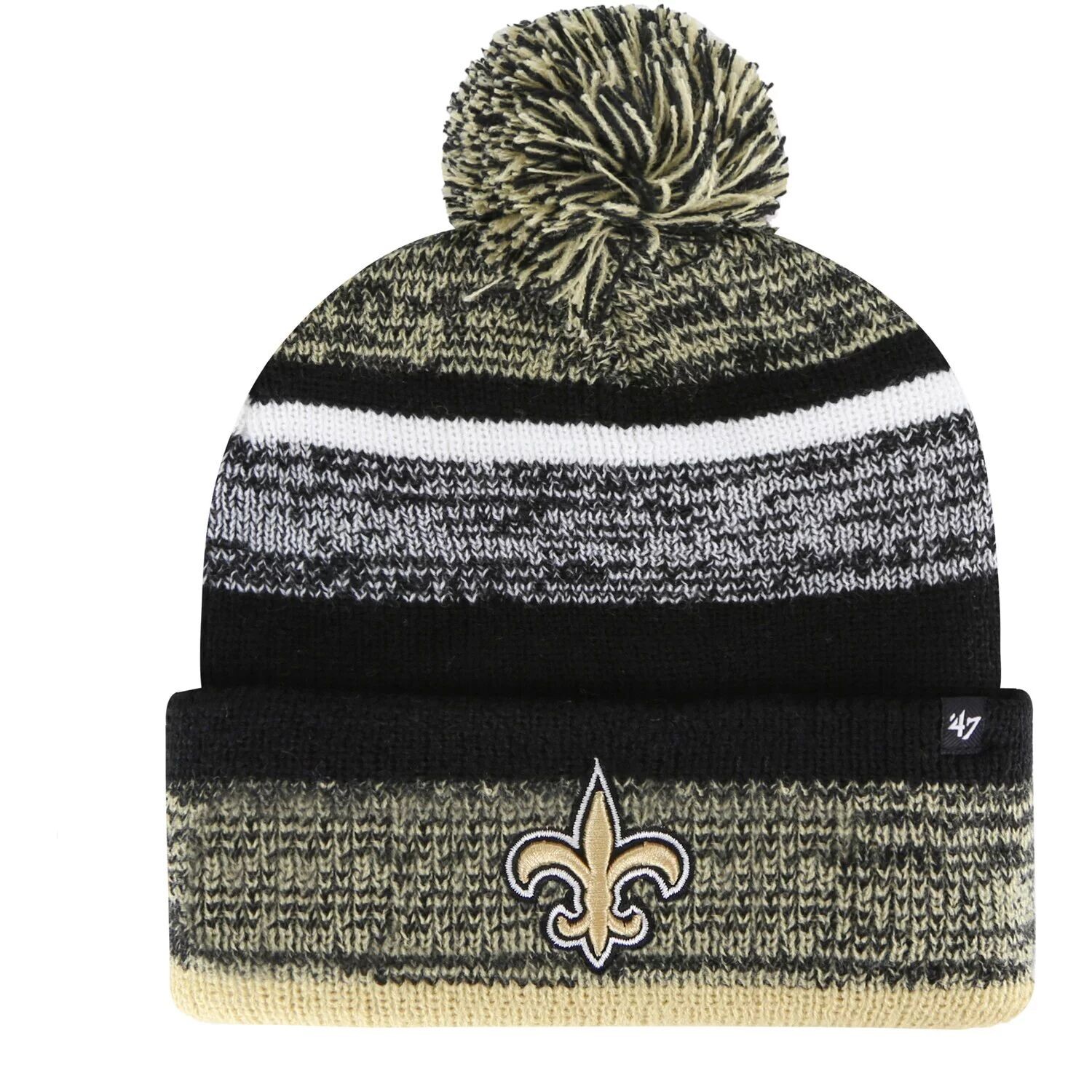 Мужская черная вязаная шапка с манжетами и помпоном New Orleans Saints Northward '47 47 Brand
Мужская черная вязаная шапка с манжетами и помпоном New Orleans Saints Northward '47 47 Brand