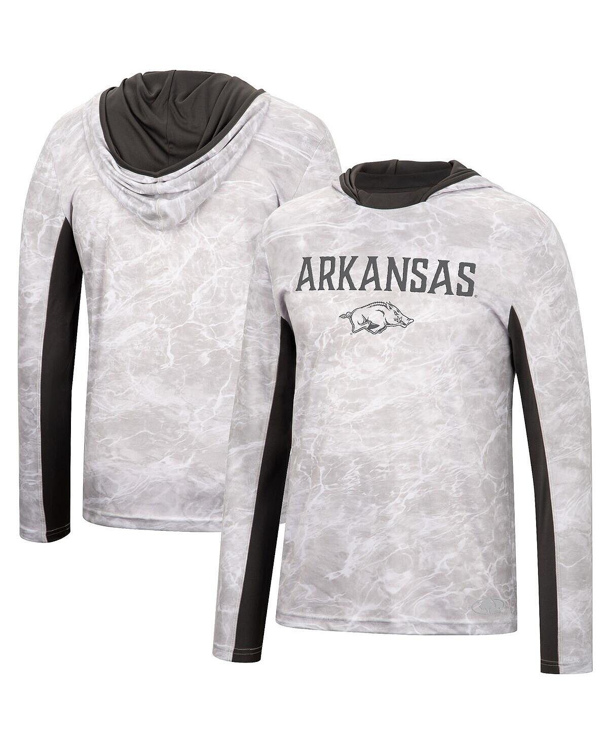 Мужская белая футболка с капюшоном с длинным рукавом arkansas razorbacks mossy oak spf 50 performance с длинным рукавом Colosseum, белый
Мужская белая футболка с капюшоном с длинным рукавом arkansas razorbacks mossy oak spf 50 performance с длинным рукавом Colosseum, белый