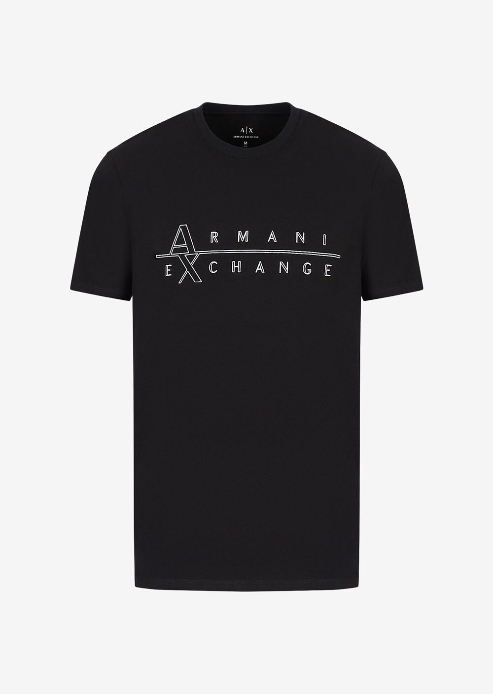 Футболка узкого кроя из хлопкового джерси стрейч с логотипом Armani Exchange, черный
Футболка узкого кроя из хлопкового джерси стрейч с логотипом Armani Exchange, черный