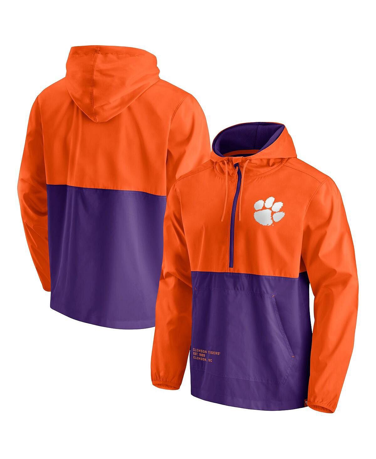 Мужская фирменная оранжево-фиолетовая куртка-анорак clemson tigers thrill seeker с капюшоном и молнией до половины Fanatics, мульти, Оранжевый
Мужская фирменная оранжево-фиолетовая куртка-анорак clemson tigers thrill seeker с капюшоном и молнией до половины Fanatics, мульти, Оранжевый