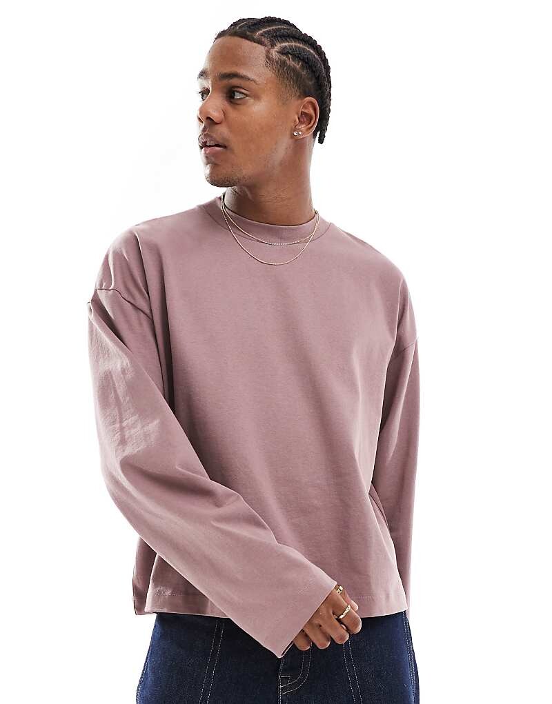 Базовая футболка свободного кроя с длинными рукавами ASOS DESIGN темно-розового цвета из плотной ткани плотностью 240 г/м²
Базовая футболка свободного кроя с длинными рукавами ASOS DESIGN темно-розового цвета из плотной ткани плотностью 240 г/м²