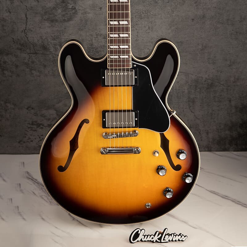 Электрогитара Gibson ES-345 Semi-Hollowbody Electric Guitar - Vintage Burst - #206620481
Электрогитара Gibson ES-345 Semi-Hollowbody Electric Guitar - Vintage Burst - #206620481