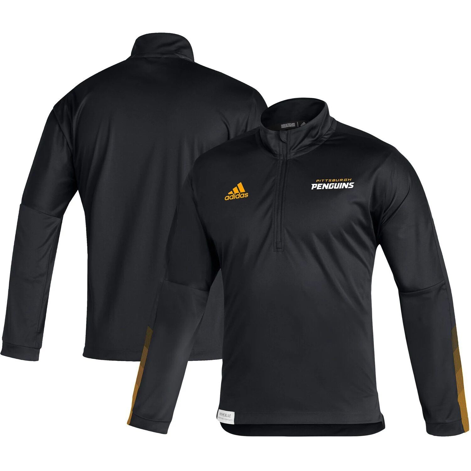 Мужская черная куртка Pittsburgh Penguins Primeblue с молнией на четверть adidas
Мужская черная куртка Pittsburgh Penguins Primeblue с молнией на четверть adidas