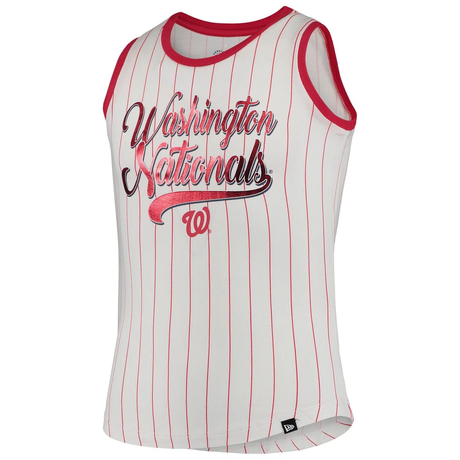 Белая/красная майка в тонкую полоску для девочек и молодежи New Era Washington Nationals New Era
Белая/красная майка в тонкую полоску для девочек и молодежи New Era Washington Nationals New Era